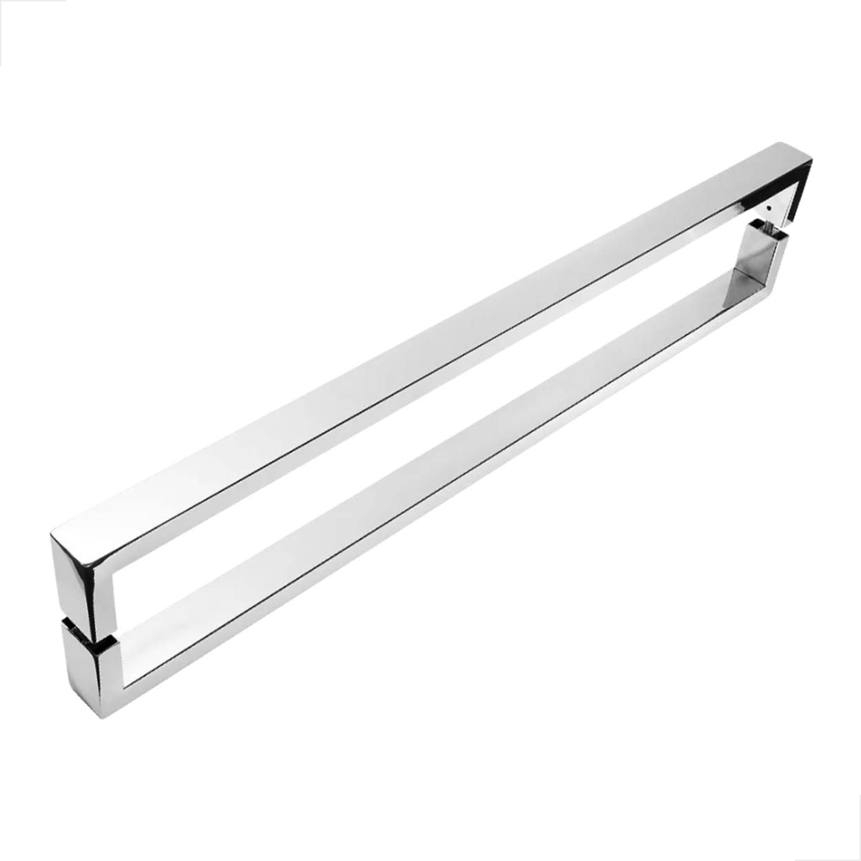 Puxador Inox U Para Portas De Madeira Pivotante 800mm Polido