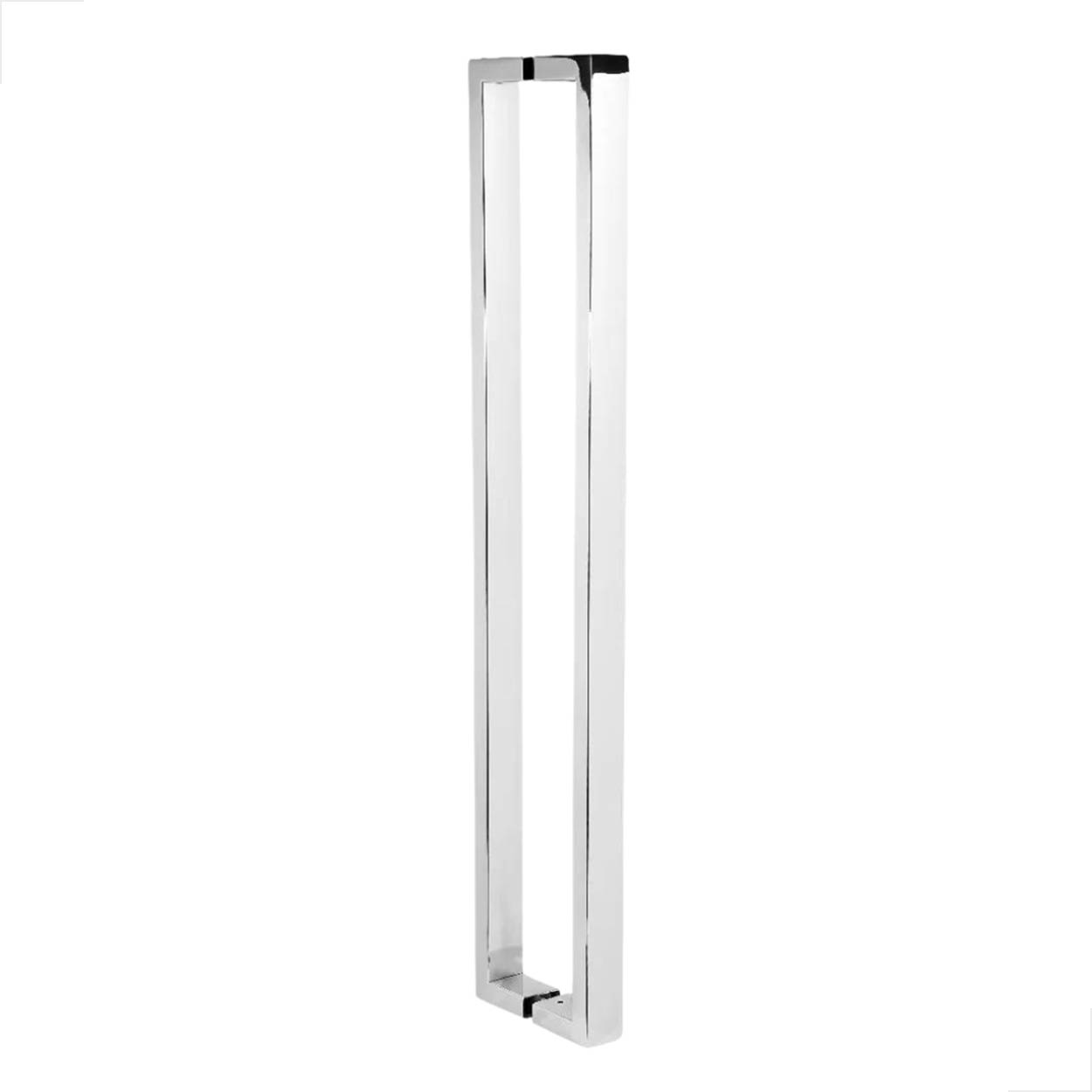 Puxador Inox U Para Portas De Madeira Pivotante 800mm Polido