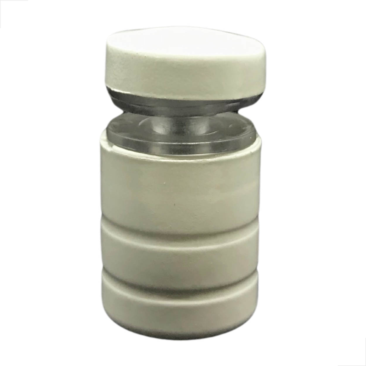 Puxador Janela Vidro Blindex 1629JA C/18mm Branco 5 unidades