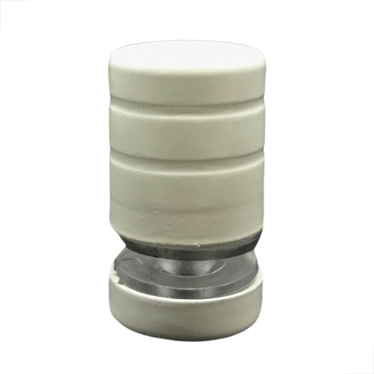 Puxador Janela Vidro Blindex 1629JA C/18mm Branco 5 unidades