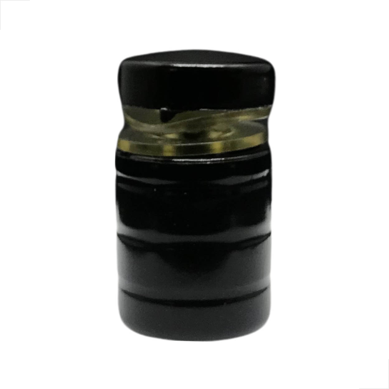 Puxador Janela Vidro Blindex 1629JA C/18mm Preto 5 Unidades