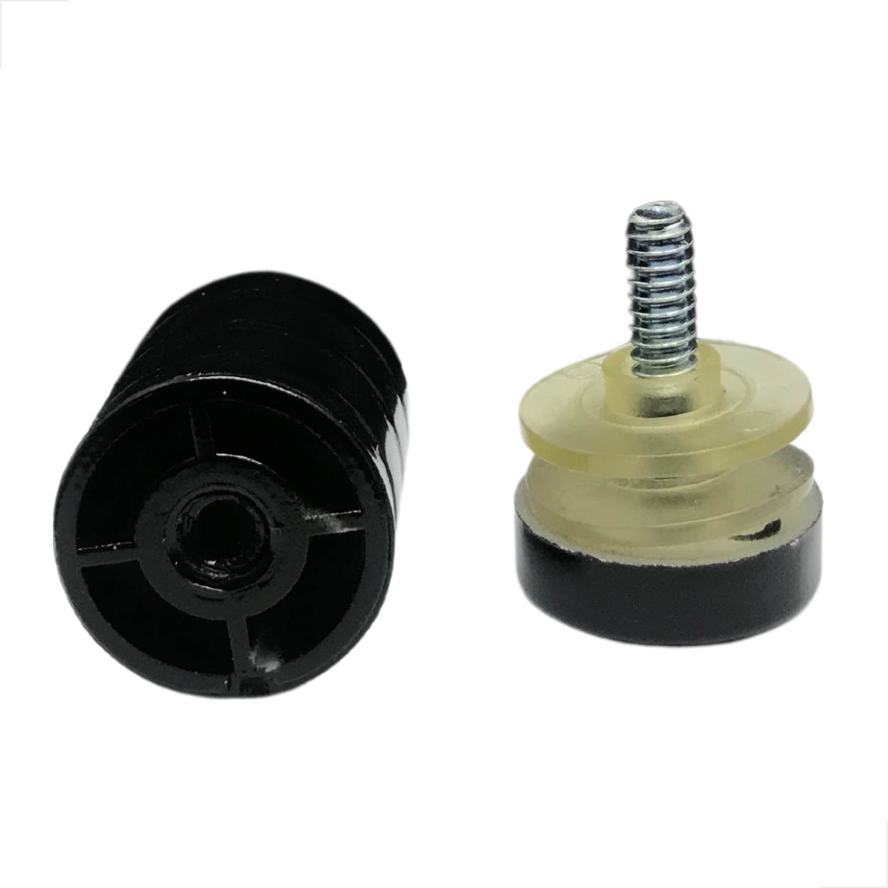 Puxador Janela Vidro Blindex 1629JA C/18mm Preto 5 Unidades