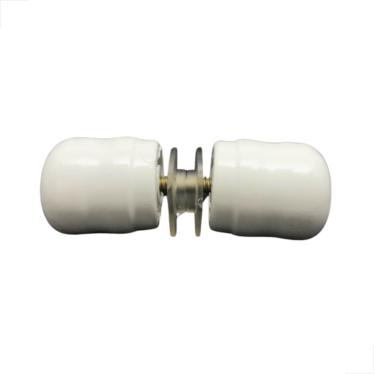 Puxador Maçaneta Box De Vidro Temperado 8MM AL1629B Branco