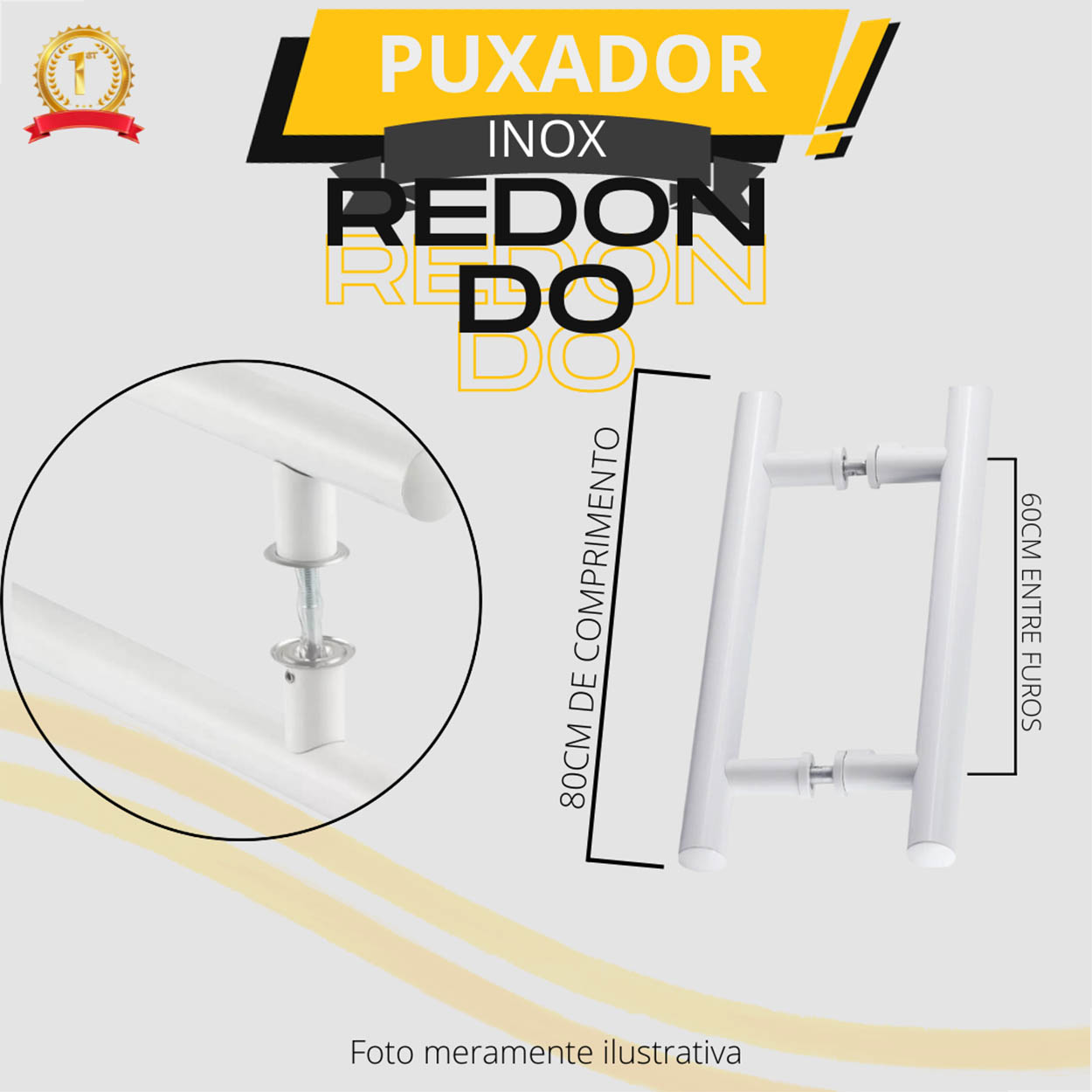 Puxador P/ Porta De Vidro Madeira Pivotante 800x600 Branco