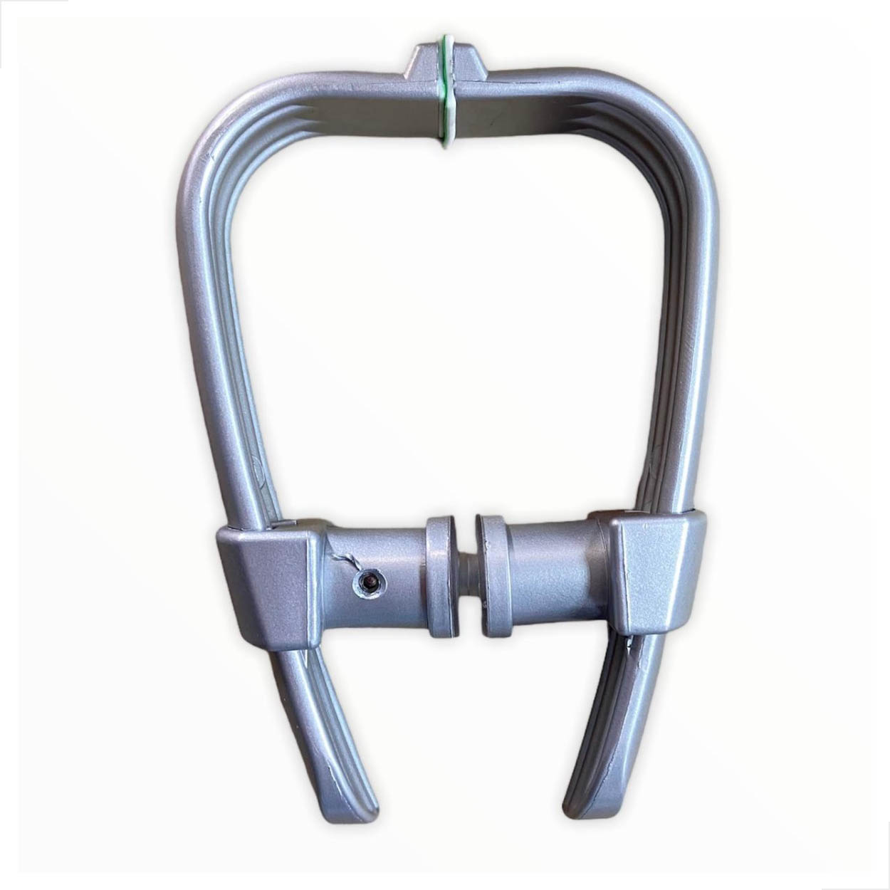 Puxador Polímero Porta De Vidro 1 Furo Arco 190mm - Fosco