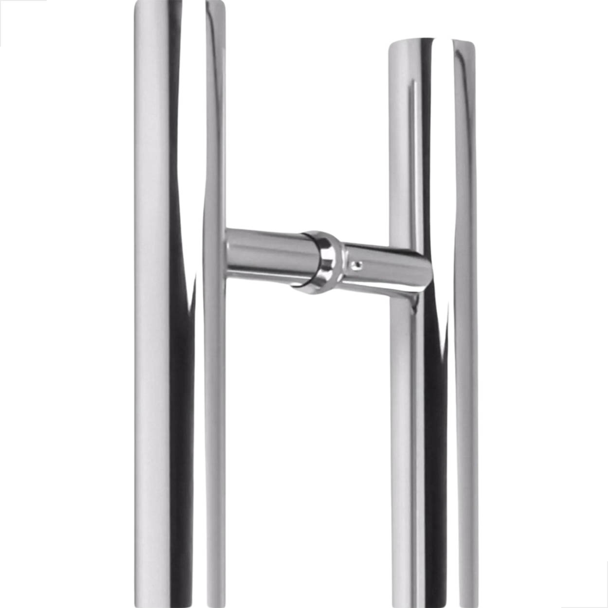 Puxador Porta Pivotante De Correr 300x200 Aluminio Cromado