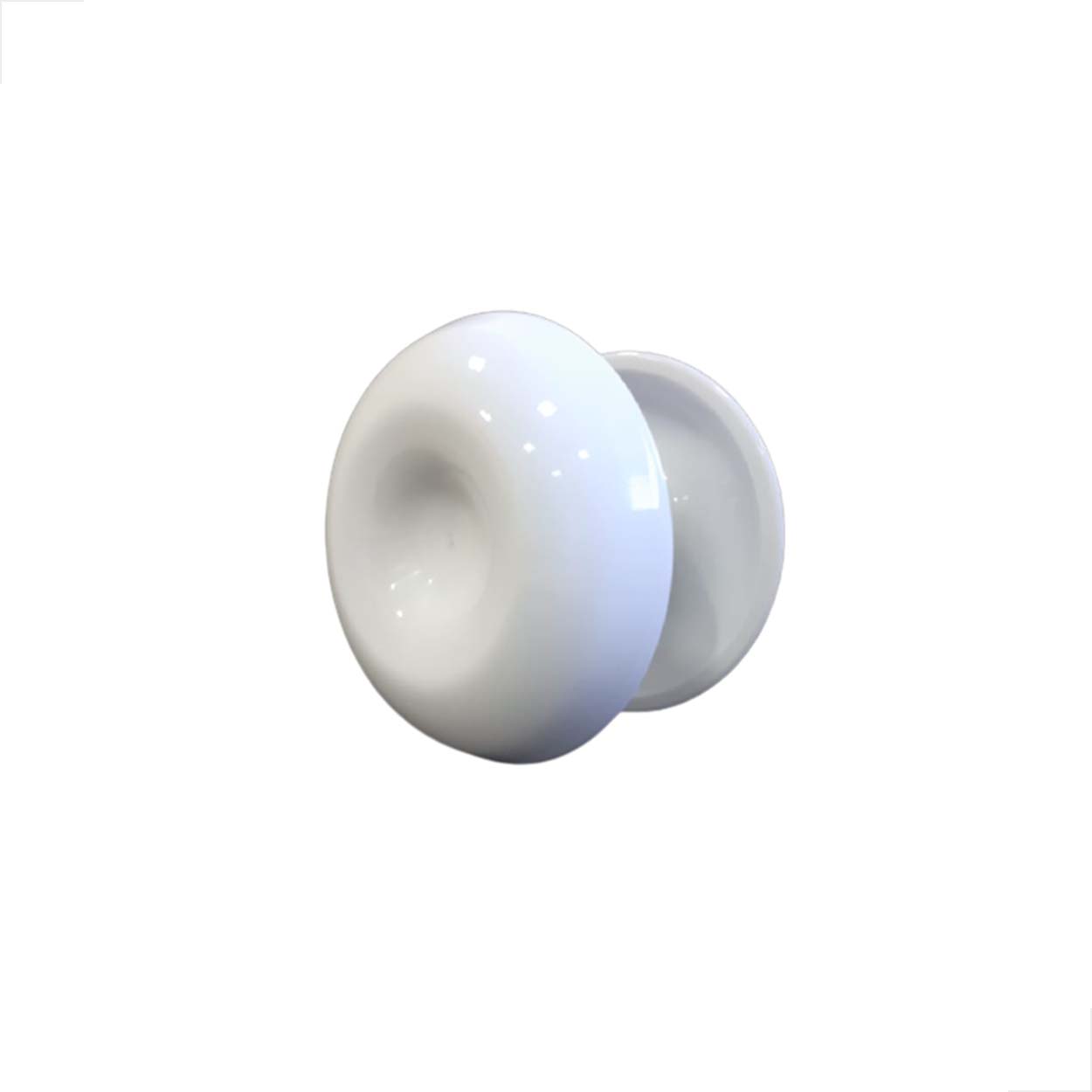 Puxador Resina Duplo Concha Porta Grande - Branco