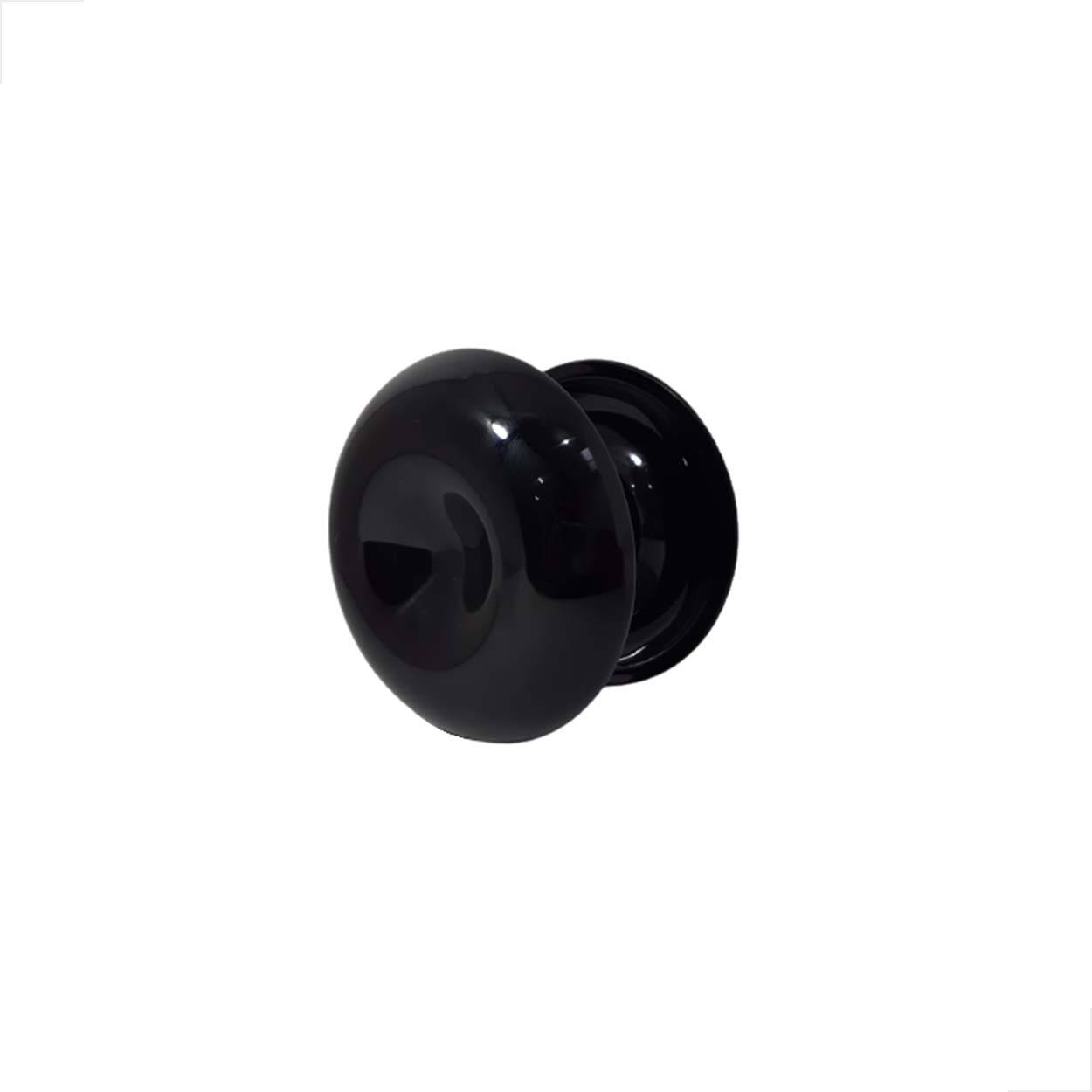 Puxador Resina Duplo Concha Porta Grande - Preto