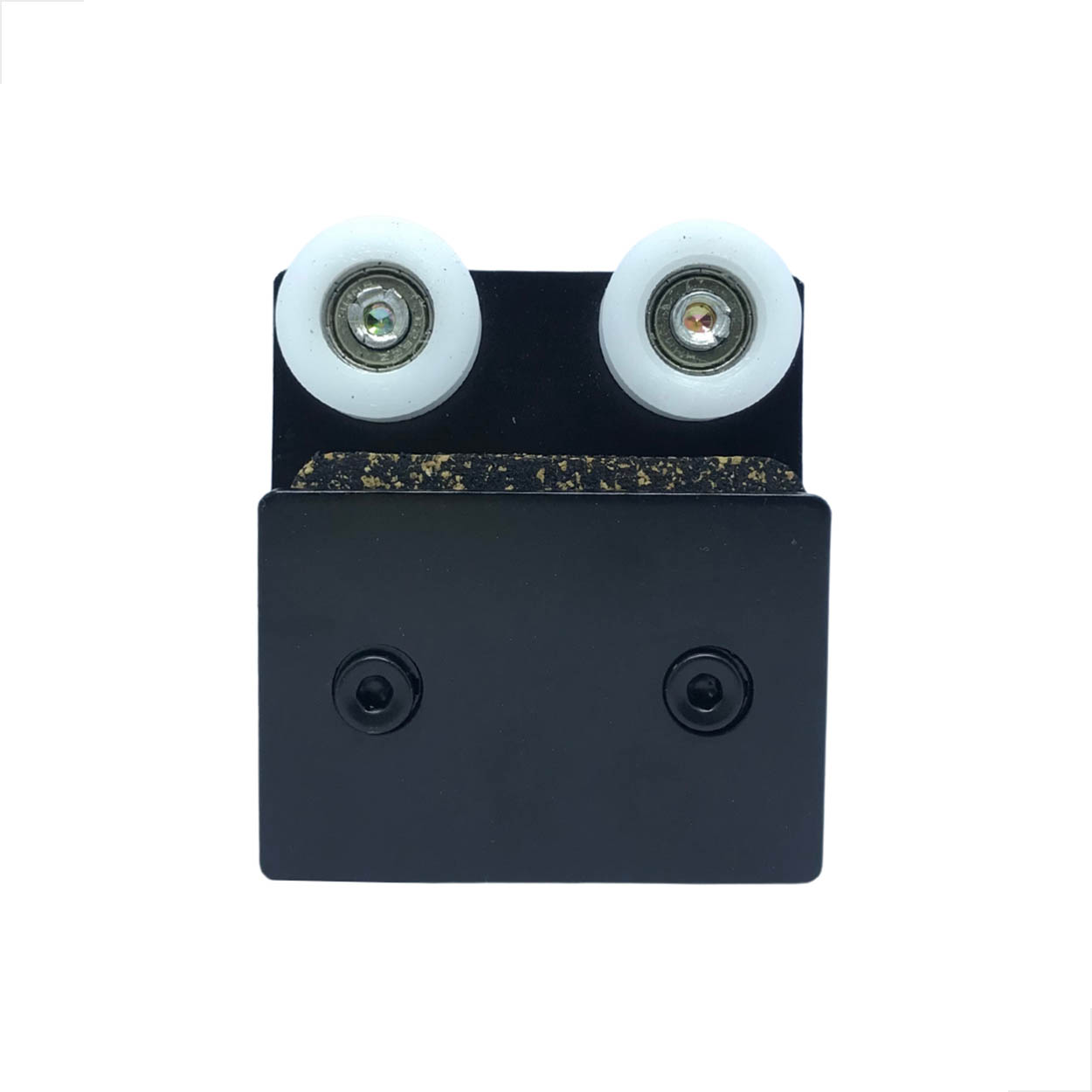 Roldana Dupla 1126DCR Porta Correr Vidro Temperado Preto