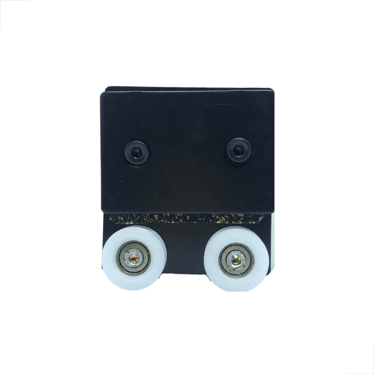 Roldana Dupla 1126DCR Porta Correr Vidro Temperado Preto