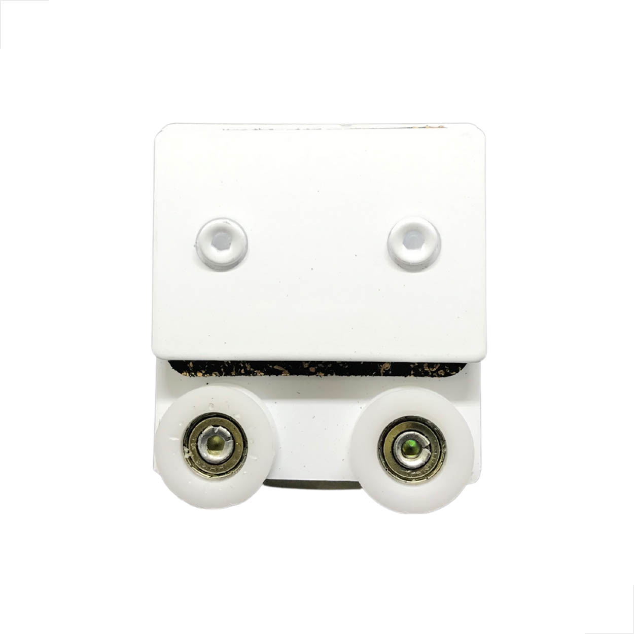 Roldana Duplo 1126DCR Porta Correr Vidro Temperado Branco