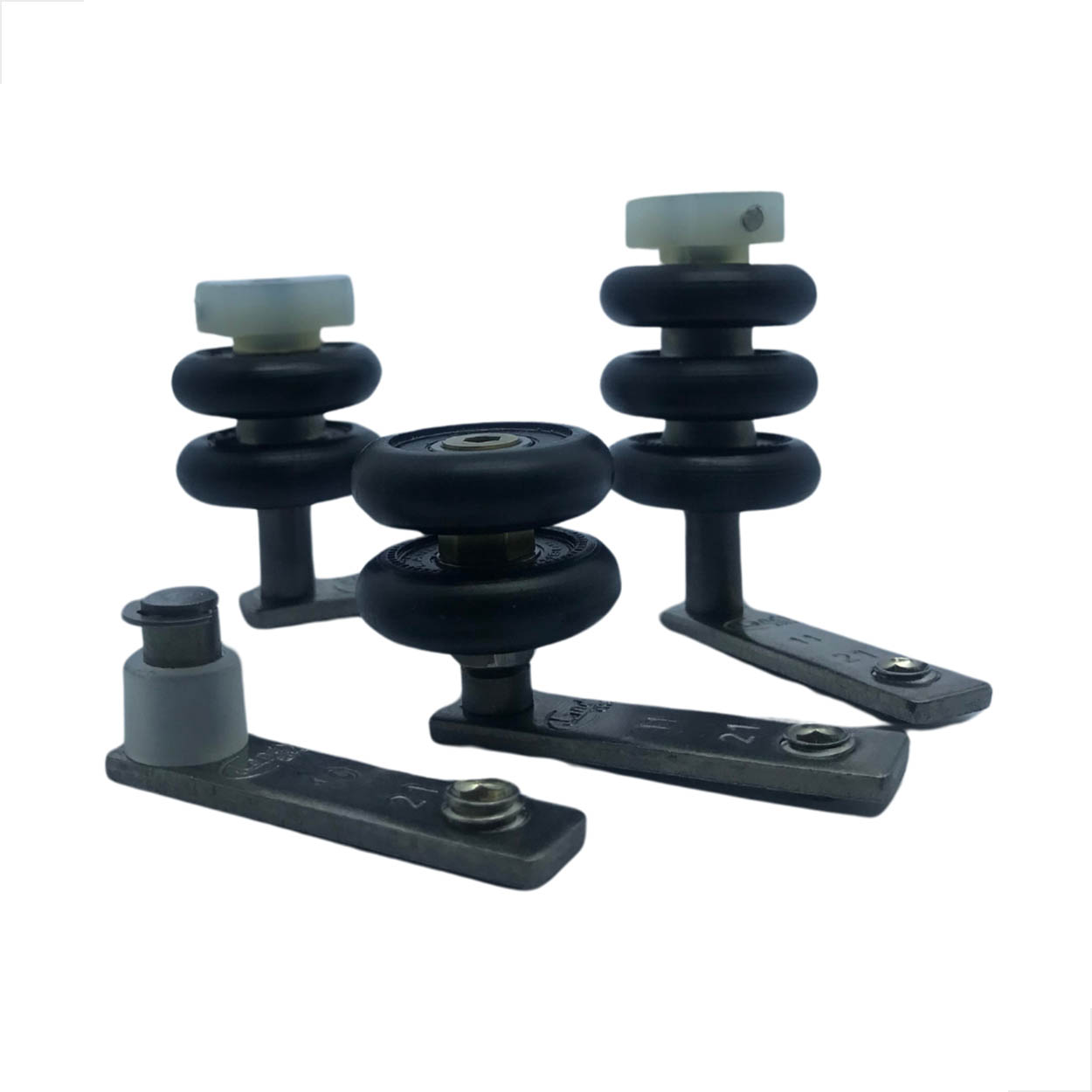 Sacada Conjunto De Roldana Painel Landy Inox Para Sacada