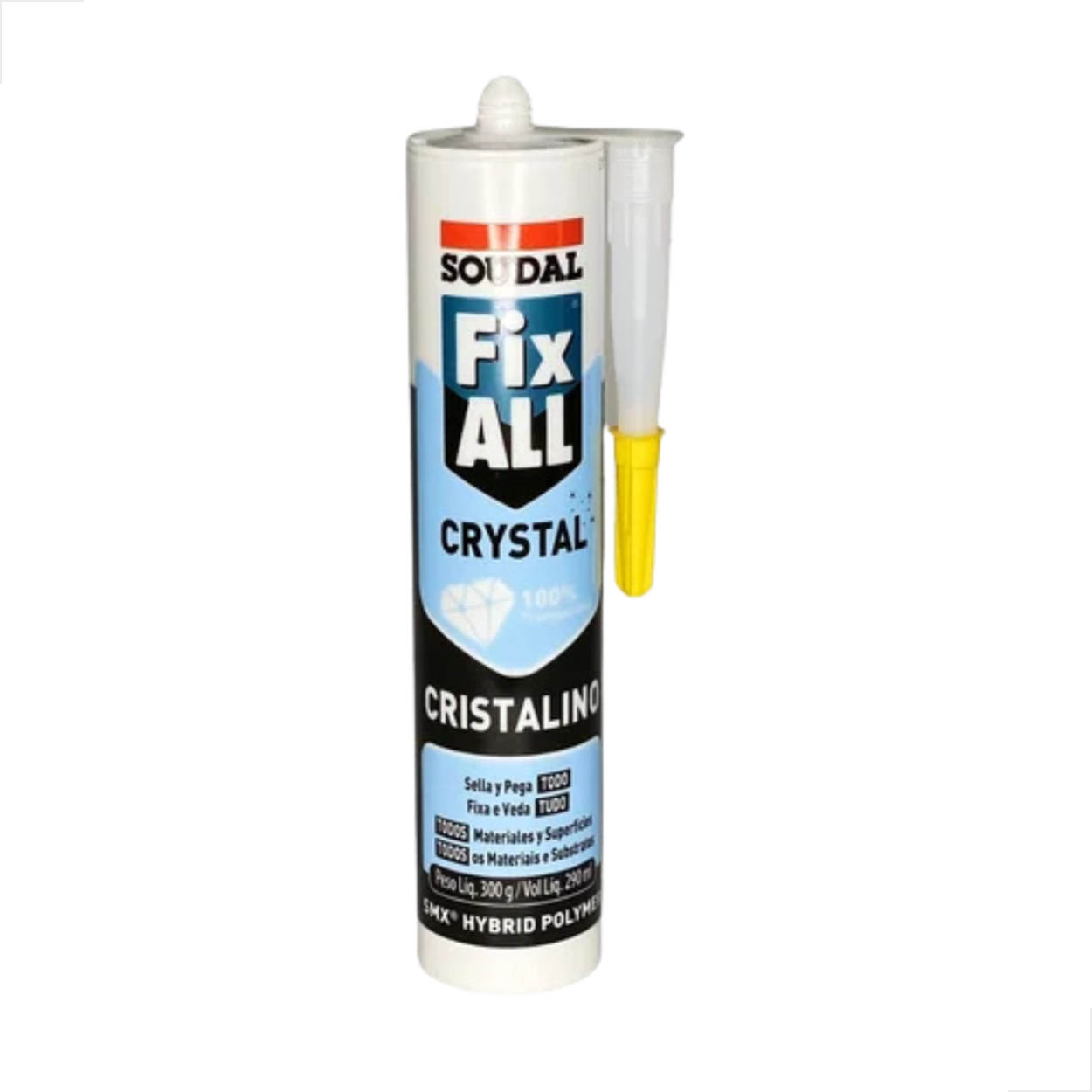 Selante Fix All Crystal Soudal Incolor Transparente 290ml