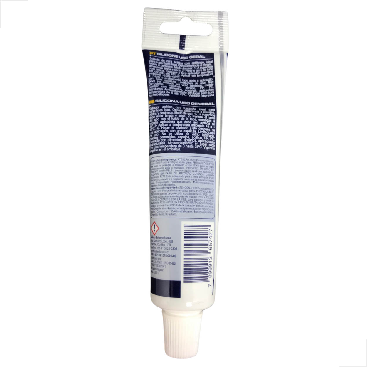 Silicone Acetico Profissional Tytan Incolor 50GR Com 10 Un