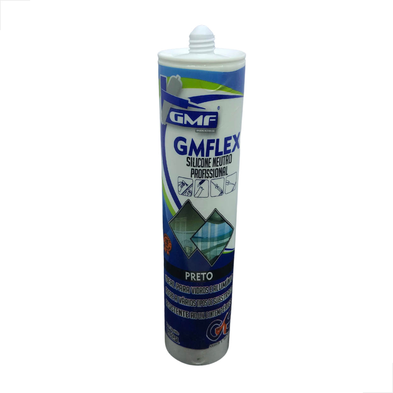 Silicone Neutro Preto GMF 260G