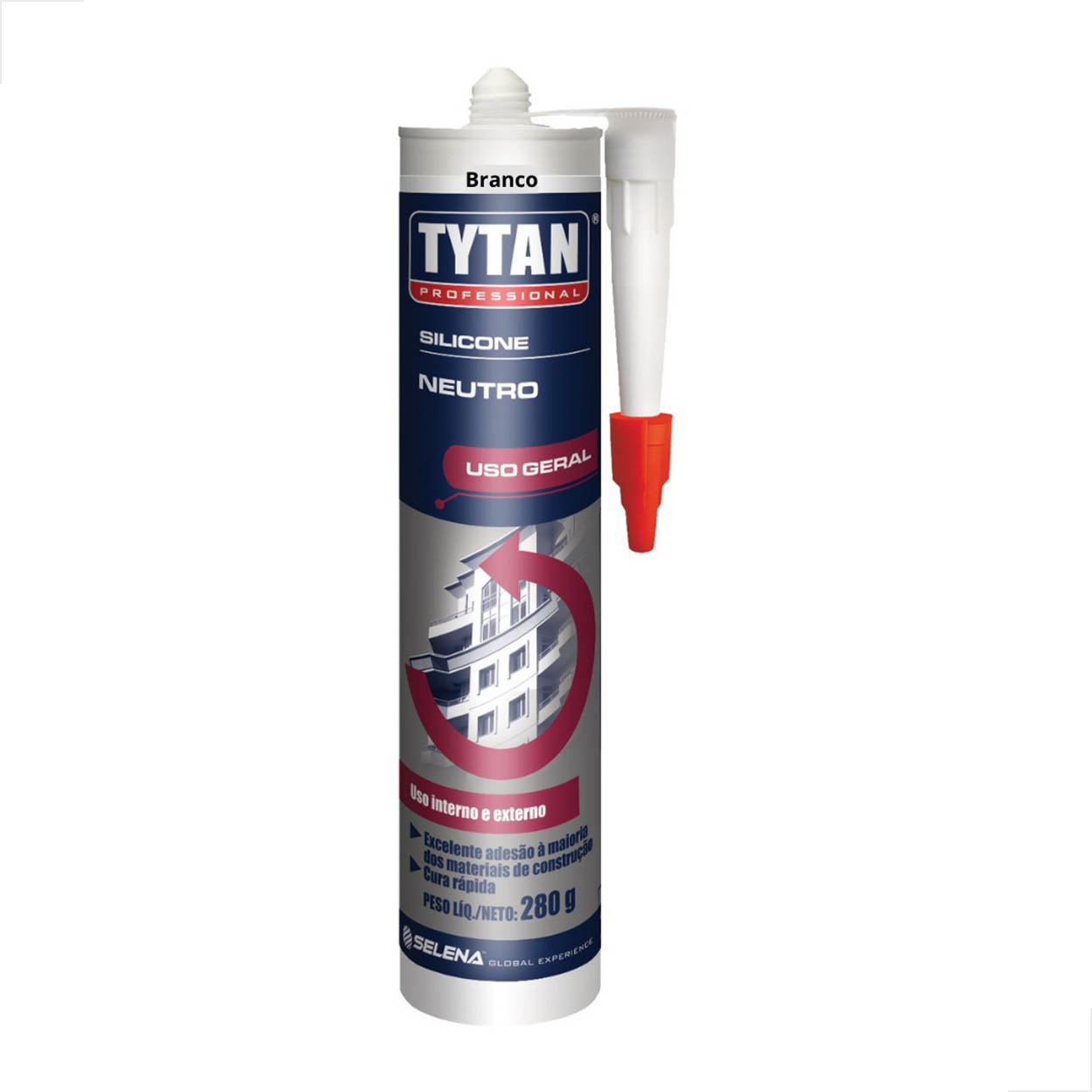 Silicone Profissional Neutro Tytan 280g Branco - 1 unidade