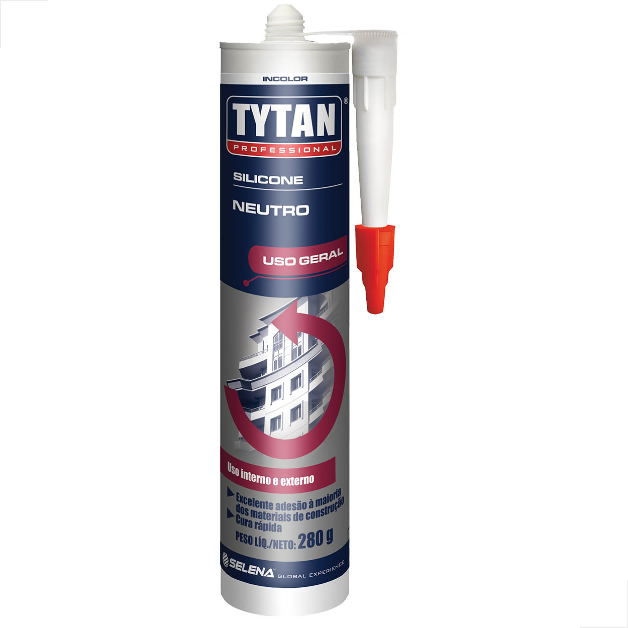 Silicone Profissional Neutro Tytan 280g Incolor - 1 Unidade
