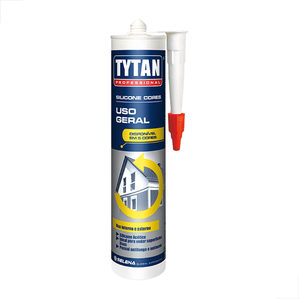 Silicone Tytan Uso Geral Acético 280g Branco - 1 Unidade