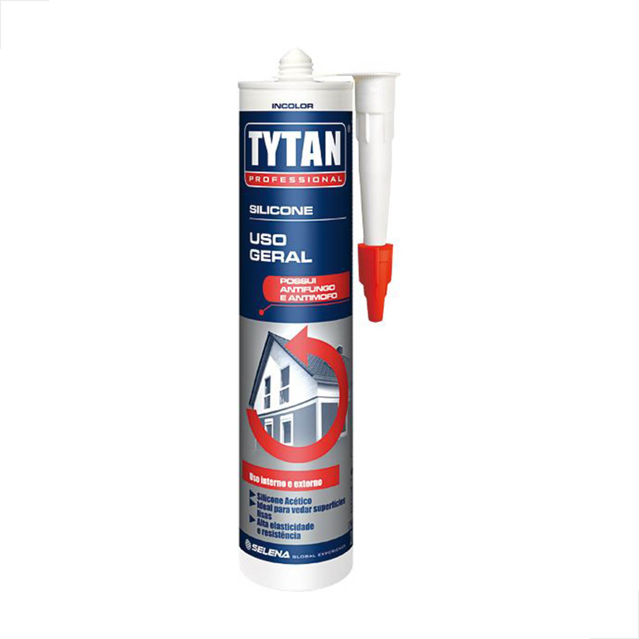 Silicone Tytan Uso Geral Acético 280G Incolor - 1 Unidade