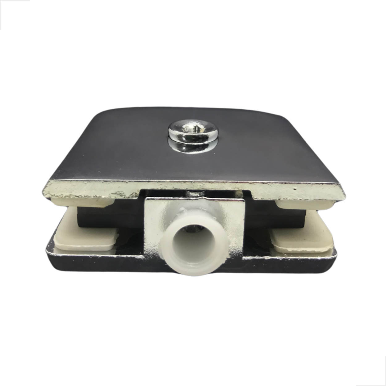 Suporte Basculante 1230 Para Vidro Basculante Zamac Cromado