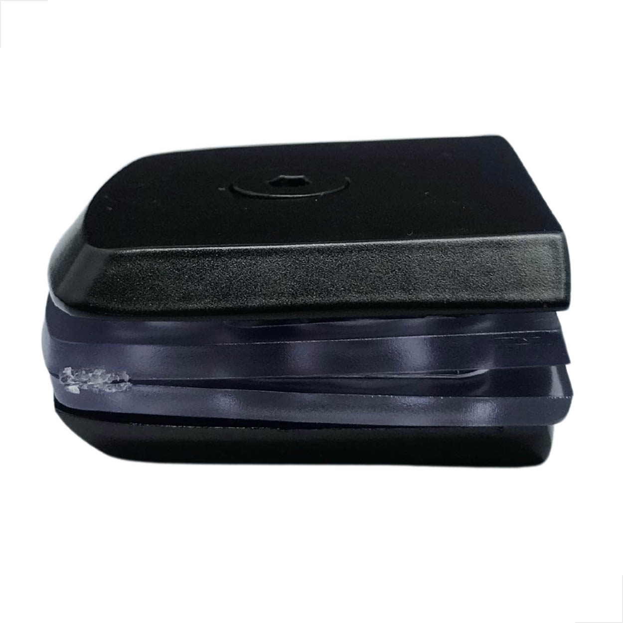 Suporte Centro P/ Vidro Guarda Corpo Sacada 1329 Preto