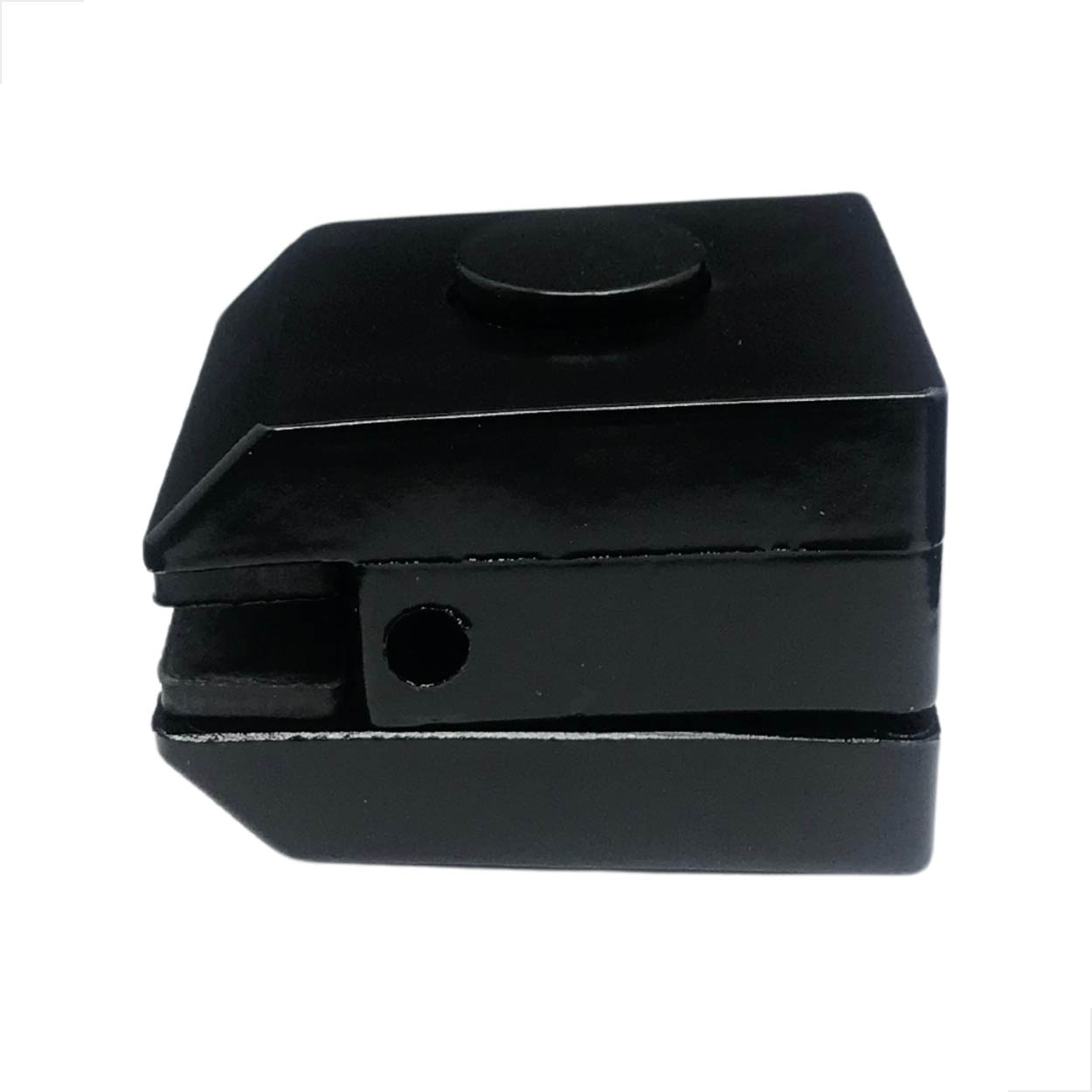 Suporte De Canto Para Vidro Temperado 1302 Vidro Fixo Preto