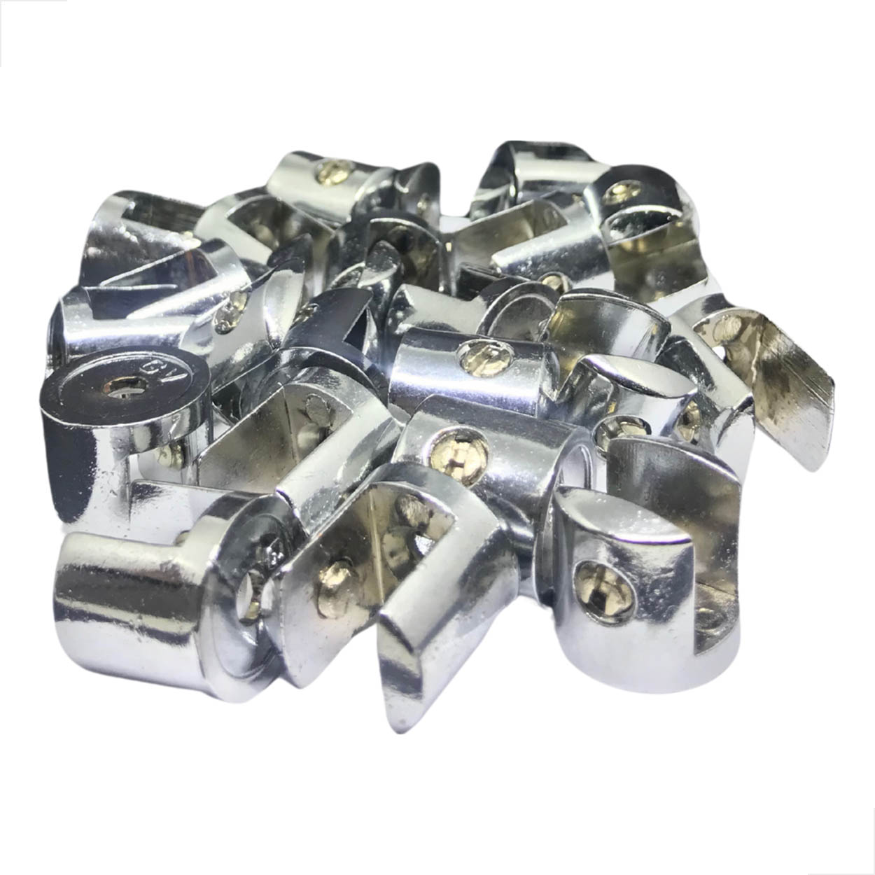 Suporte Fenda Para Vidro 10mm Com Parafuso Com 100 Unidades