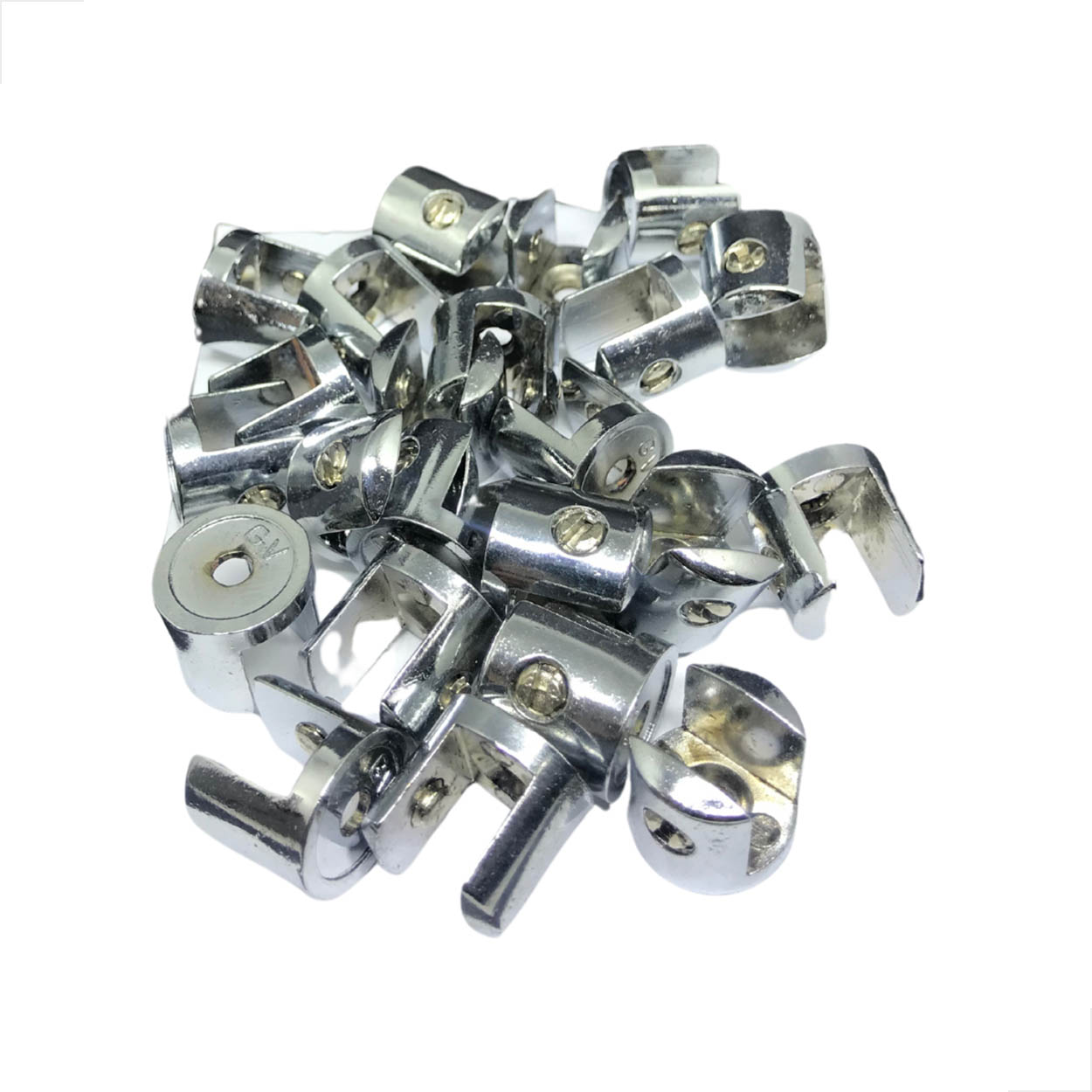 Suporte Fenda Para Vidro 10mm Com Parafuso Com 100 Unidades