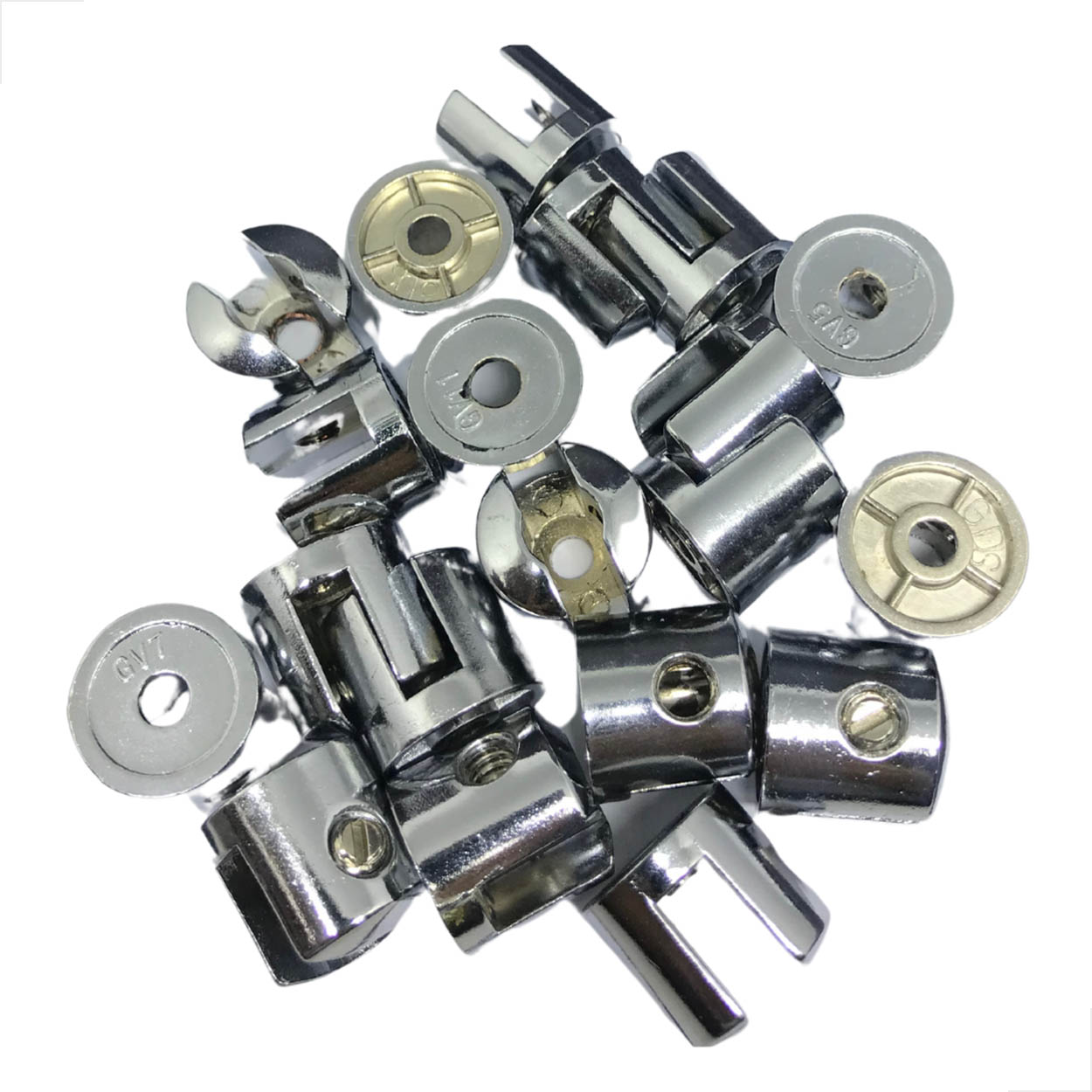 Suporte Fenda Para Vidro 8mm Com Parafuso Com 100 Unidades