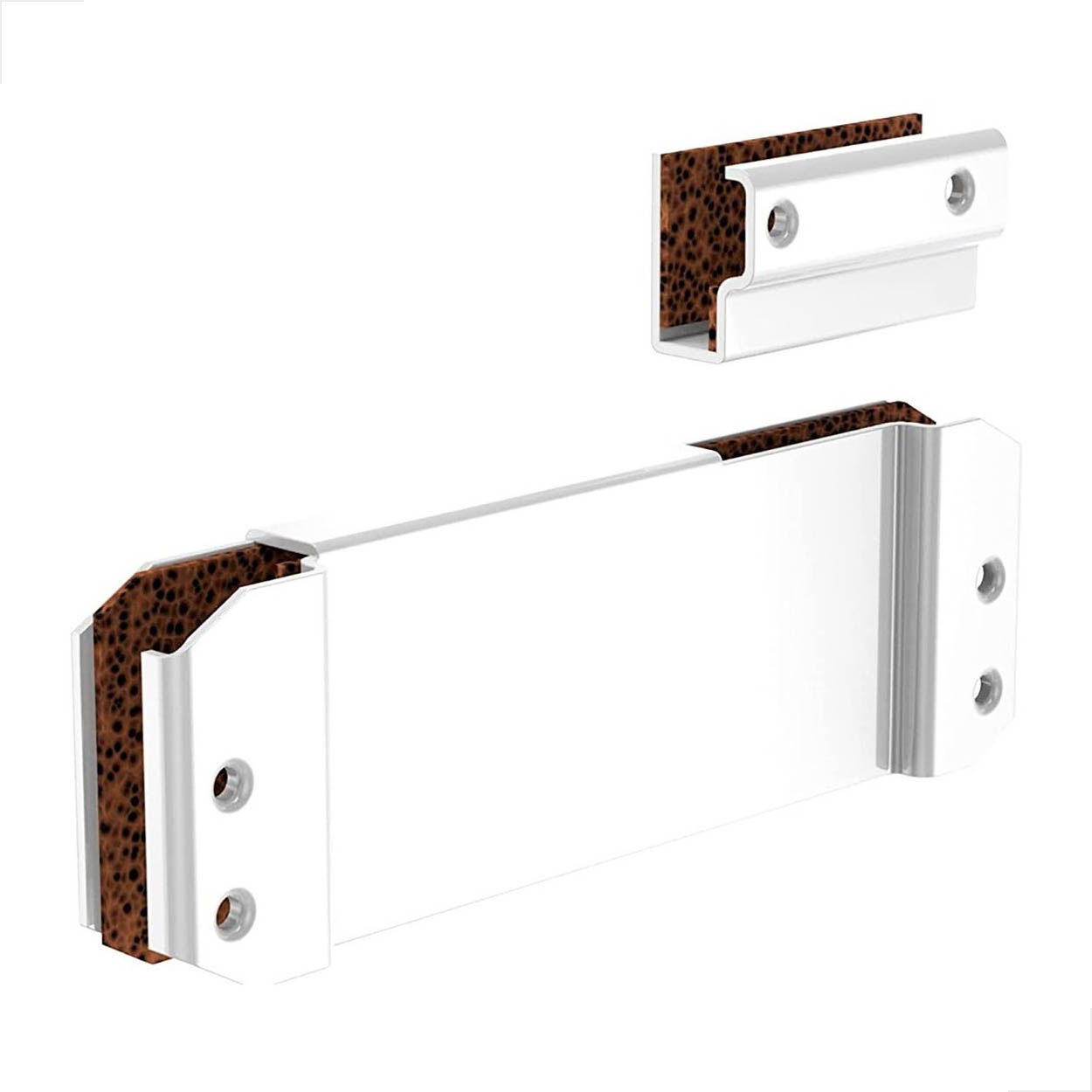 Suporte Para Mola Aerea A530 Para Porta De Vidro Branco