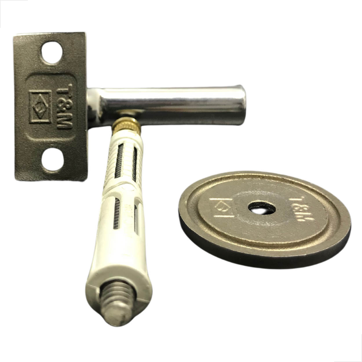 Suporte Para Tubo 11/2 Parede Inox Pd38 Alumínio Corrimão