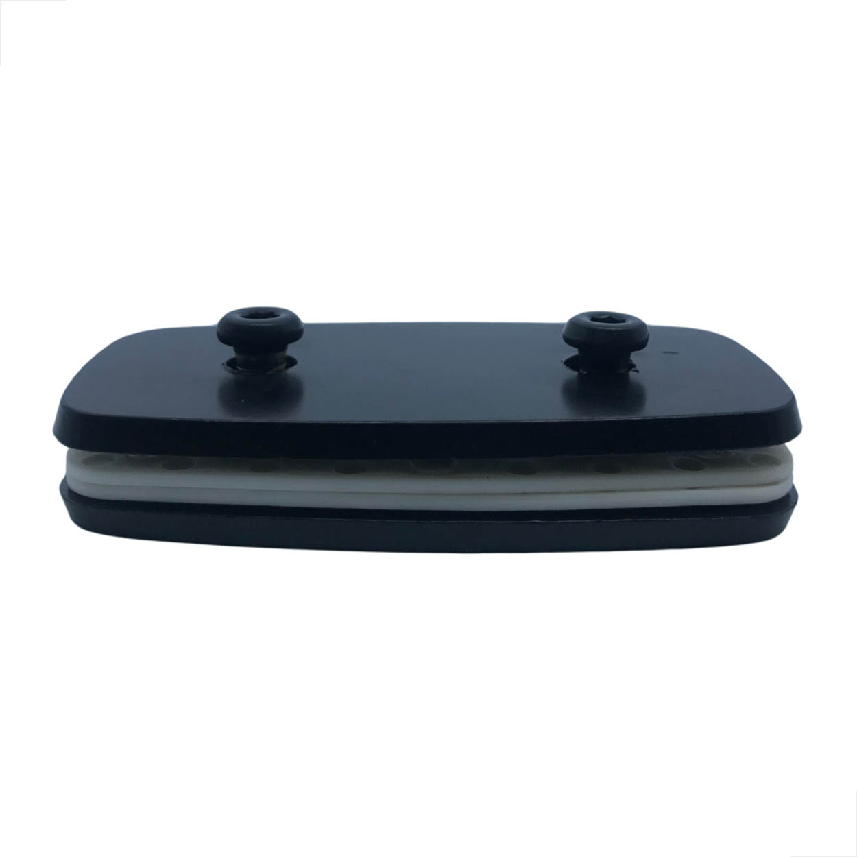 Suporte Para União De 2 Vidros 1305 Sem Miolo Preto