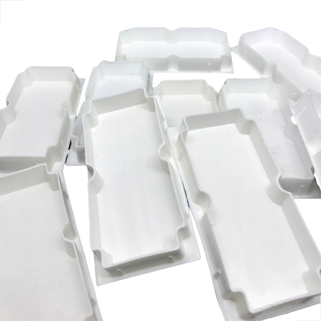 Tampa Plastica Para Tubo Alumínio 100x50 Branco 10 Unidades