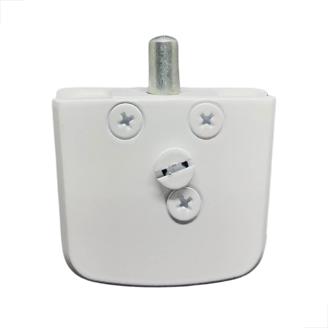 Trinco Trava 1 Rolete P/ Porta Ou Box De Vidro 1529 Branco