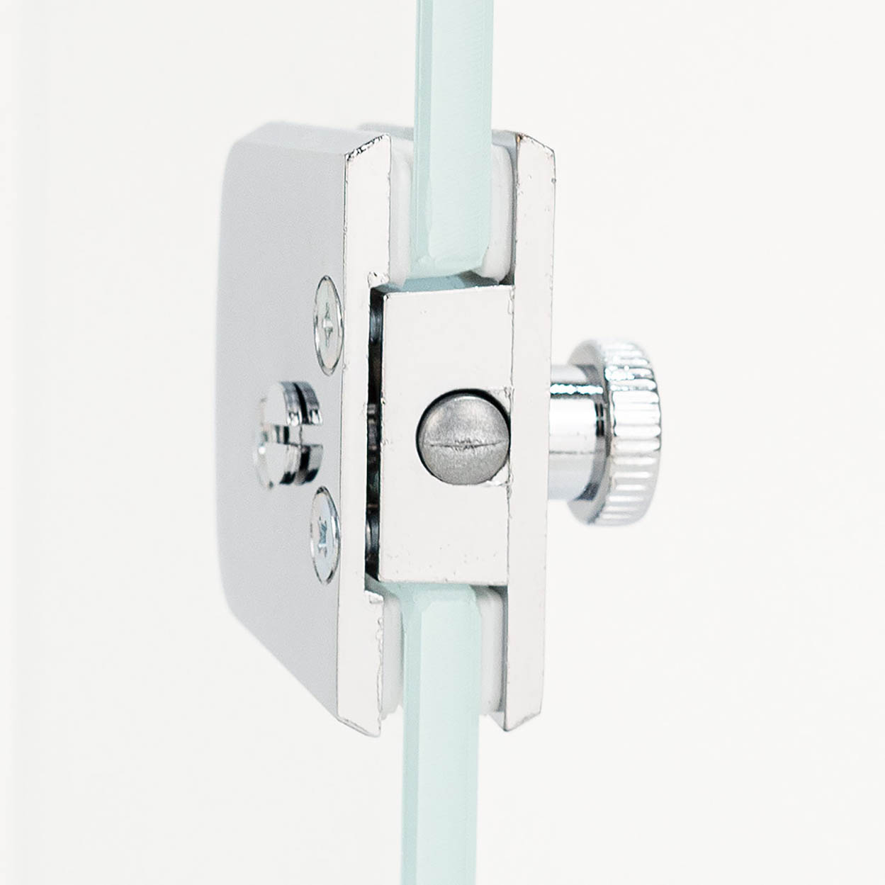 Trinco Trava 1 Rolete P/ Porta Ou Box De Vidro 1529 Cromado