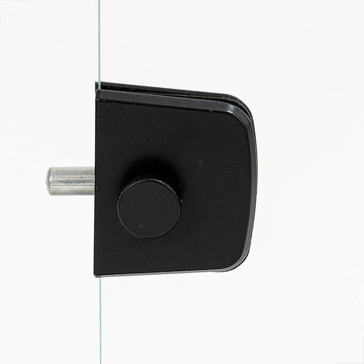 Trinco Trava 1 Rolete P/ Porta Ou Box De Vidro 1529 Preto