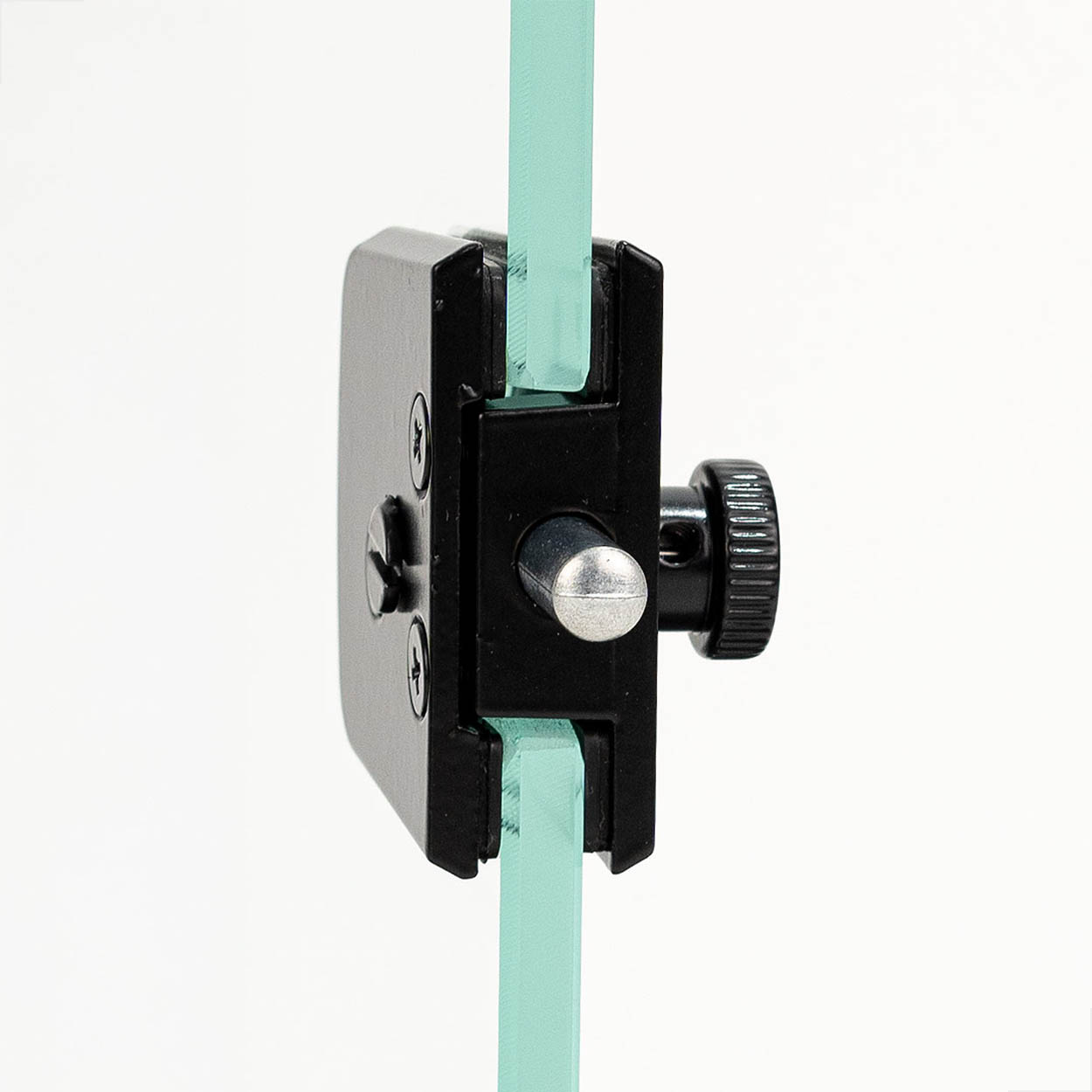 Trinco Trava 1 Rolete P/ Porta Ou Box De Vidro 1529 Preto