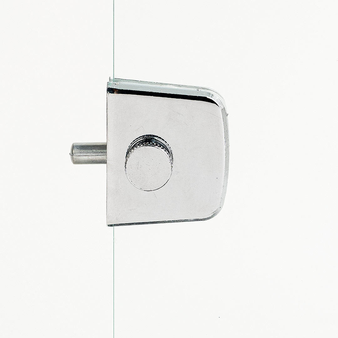 Trinco Trava 2 Roletes P/ Porta Ou Box De Vidro 1529 Cromado