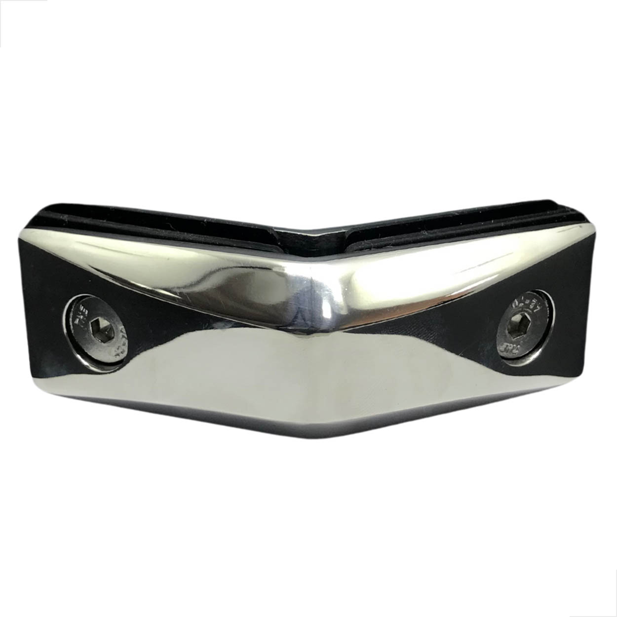 União 135º Para Vidro 10mm Inox Alumínio Para Unir Vidros