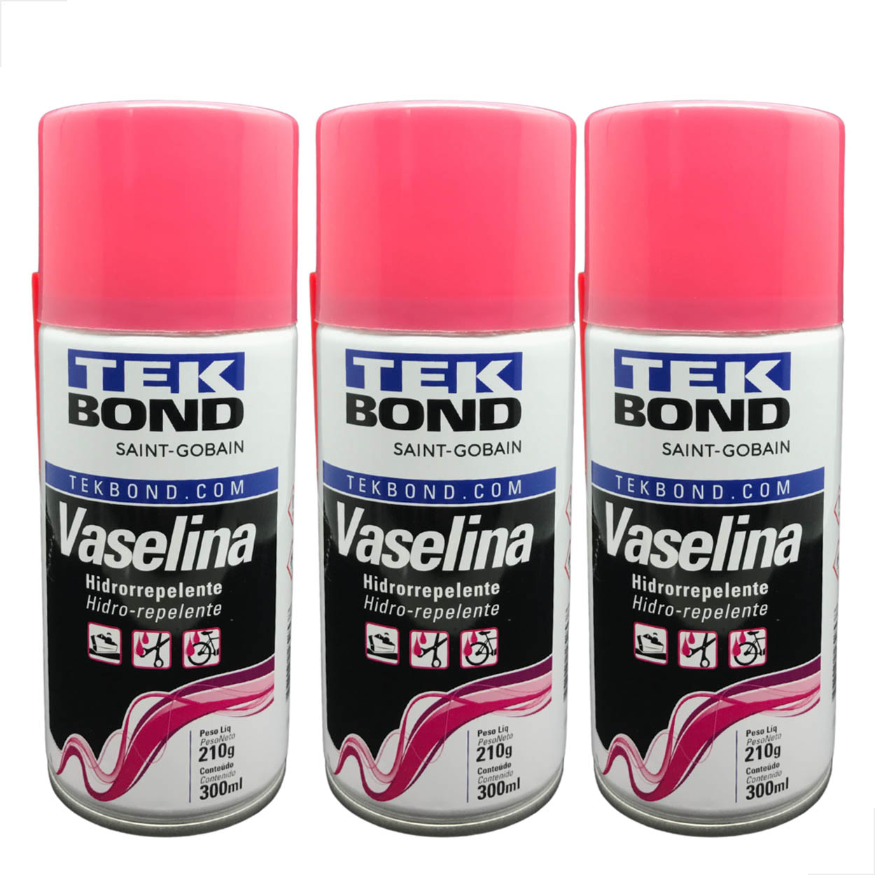 Vaselina Hidrorrepelente Spray Tekbond 300Ml/210g 3unidades