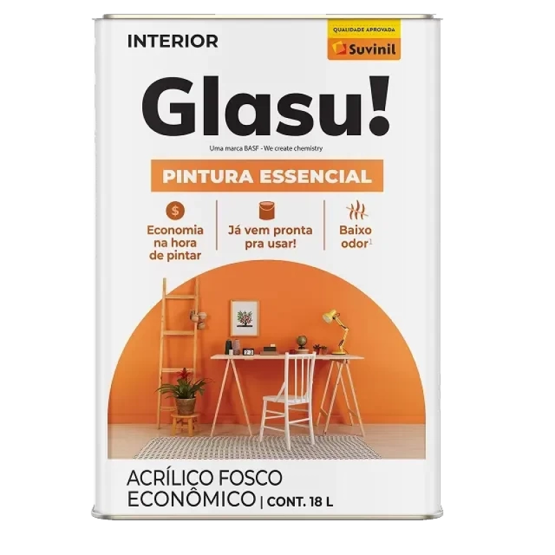Glasu Pintura Essencial 18 litros Palha
