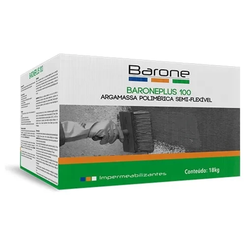 Argamassa Polimérica  Semi-Flexível  Baroneplus 100 caixa 18kg