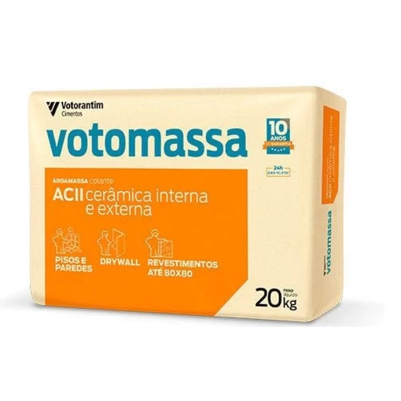 Argamassa Votomassa AC II Cerâmica Interna e Externa Cinza 20kg