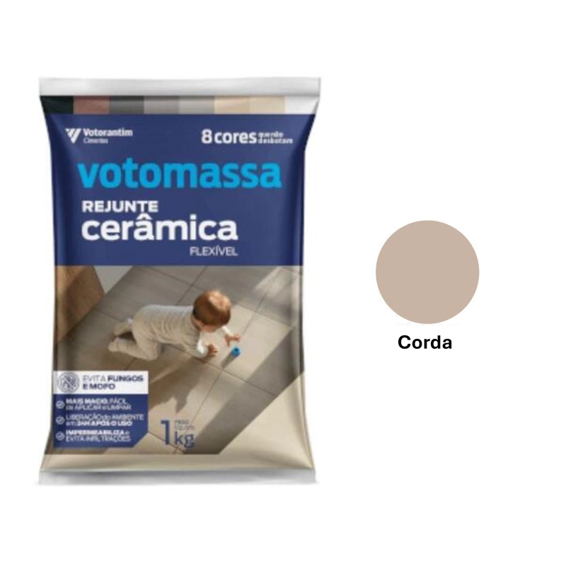 Rejunte Votomassa Cerâmica Flexível 1kg Corda