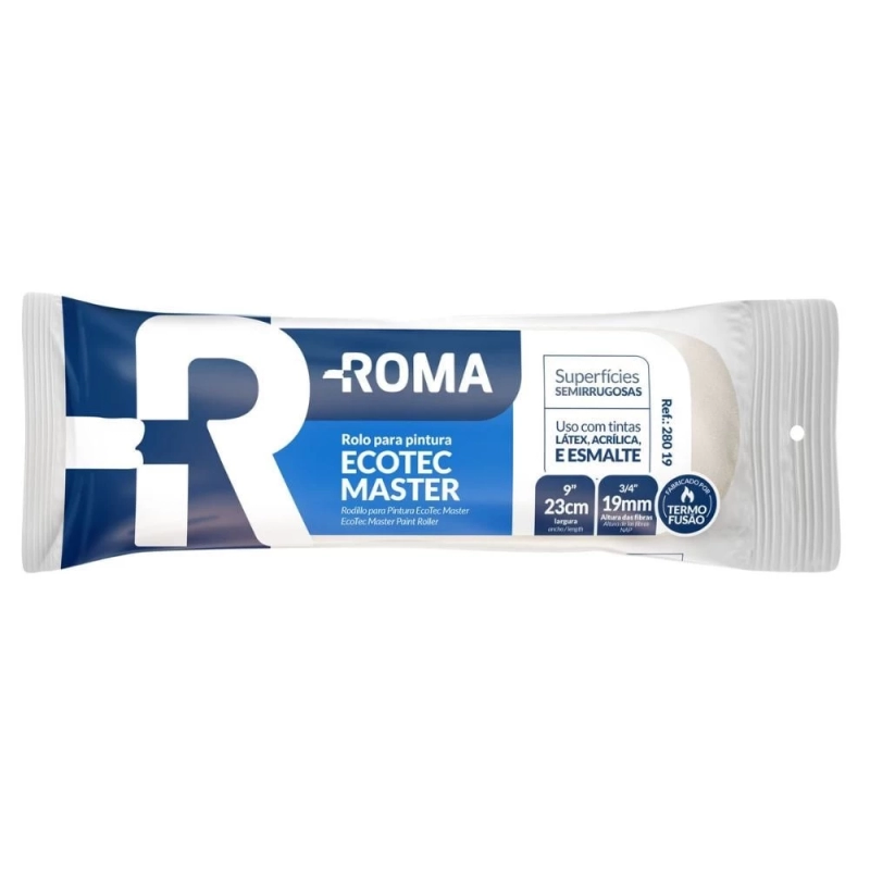 Rolo de Lã de Poliéster Ecotec Master Roma 23cm Ref. 280 19
