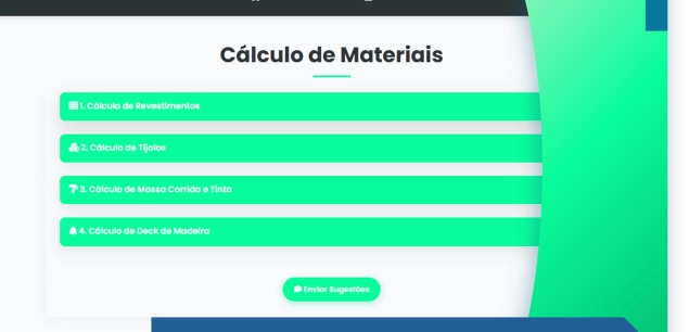 Cálculo de Materiais de Construção